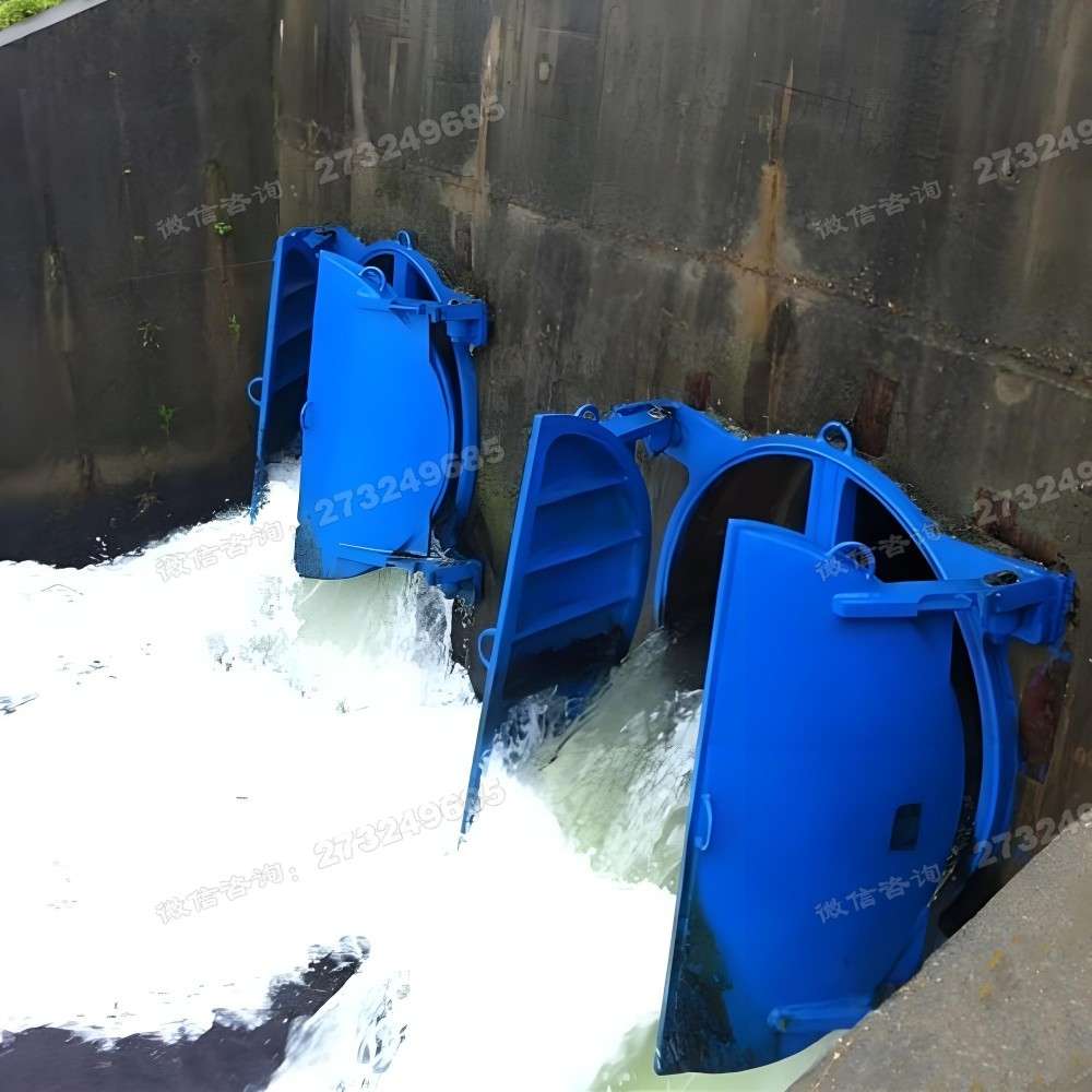 鹤岗蓝色侧开排水钢制拍门