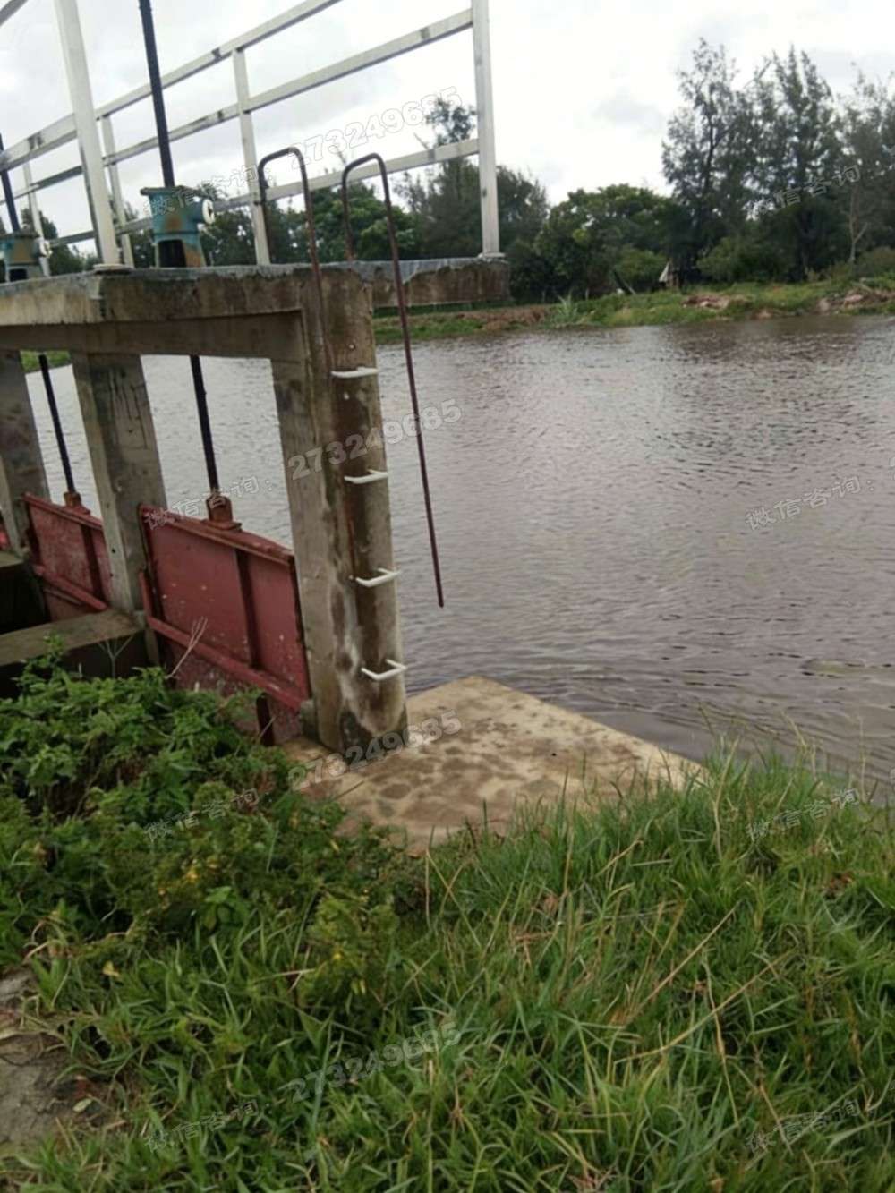 清苑河道双开铸铁闸门