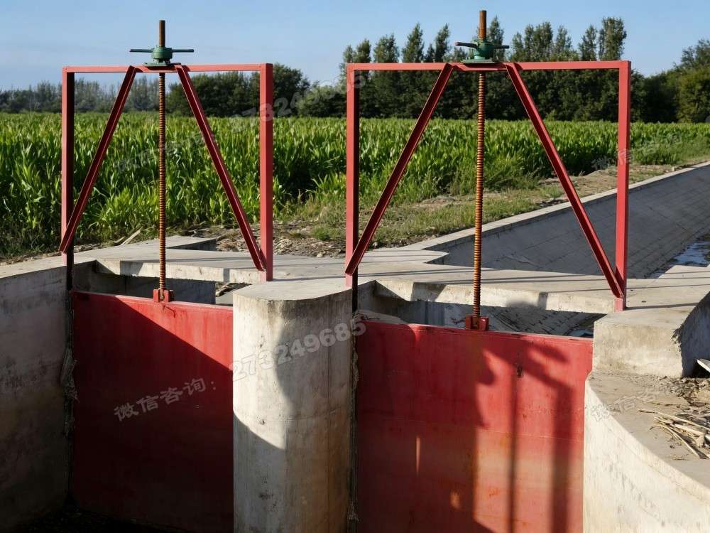 保定玉米地双门铸铁闸门