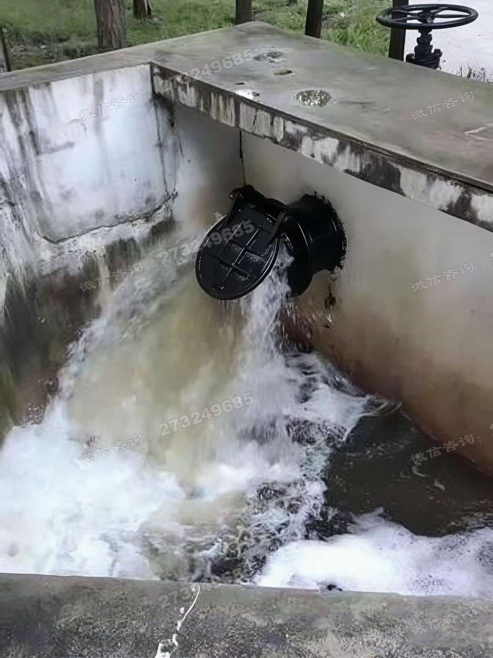 城区铸铁管道拍门