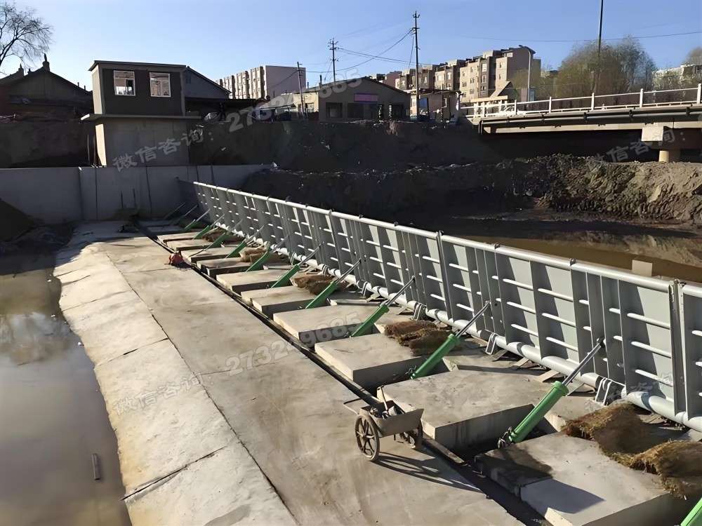 鄂州乡村河道液压钢坝