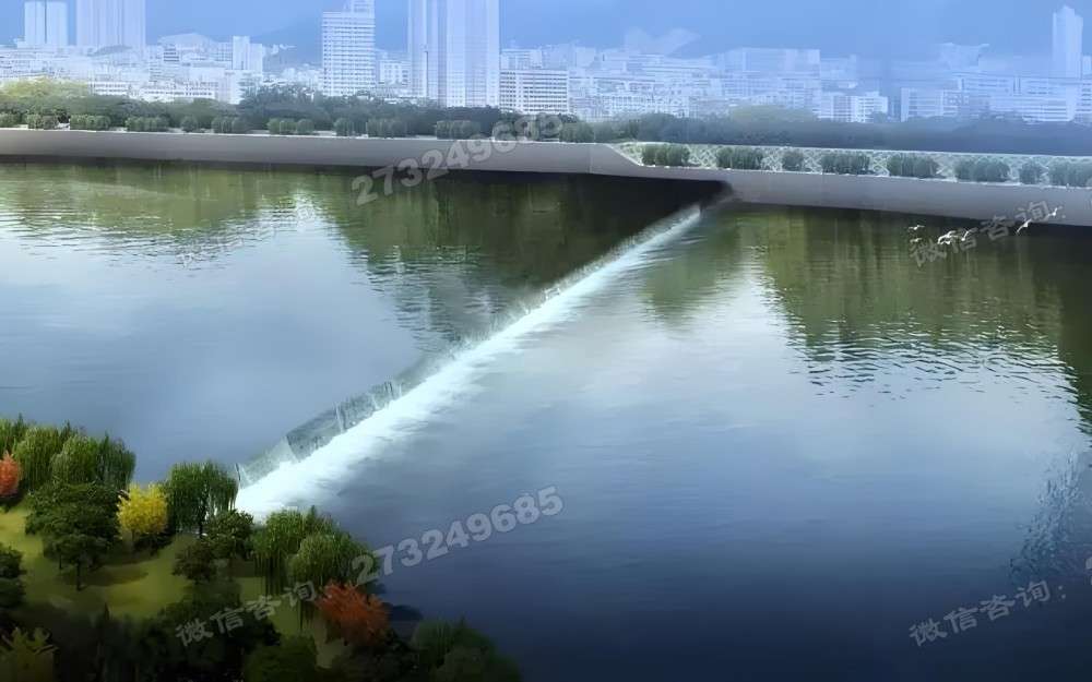 徐汇城市天际线液压钢坝