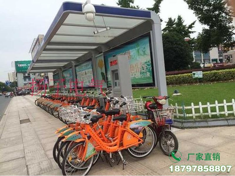 蜀山公共自行车站服务亭