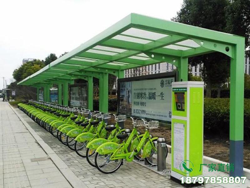 蜀山公共自行车站服务亭