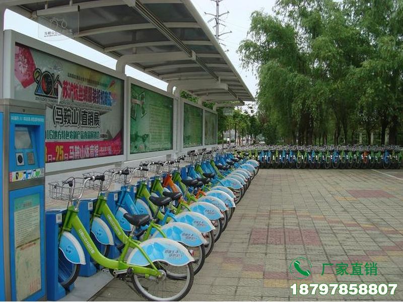 通城县智能共享自行车停放棚